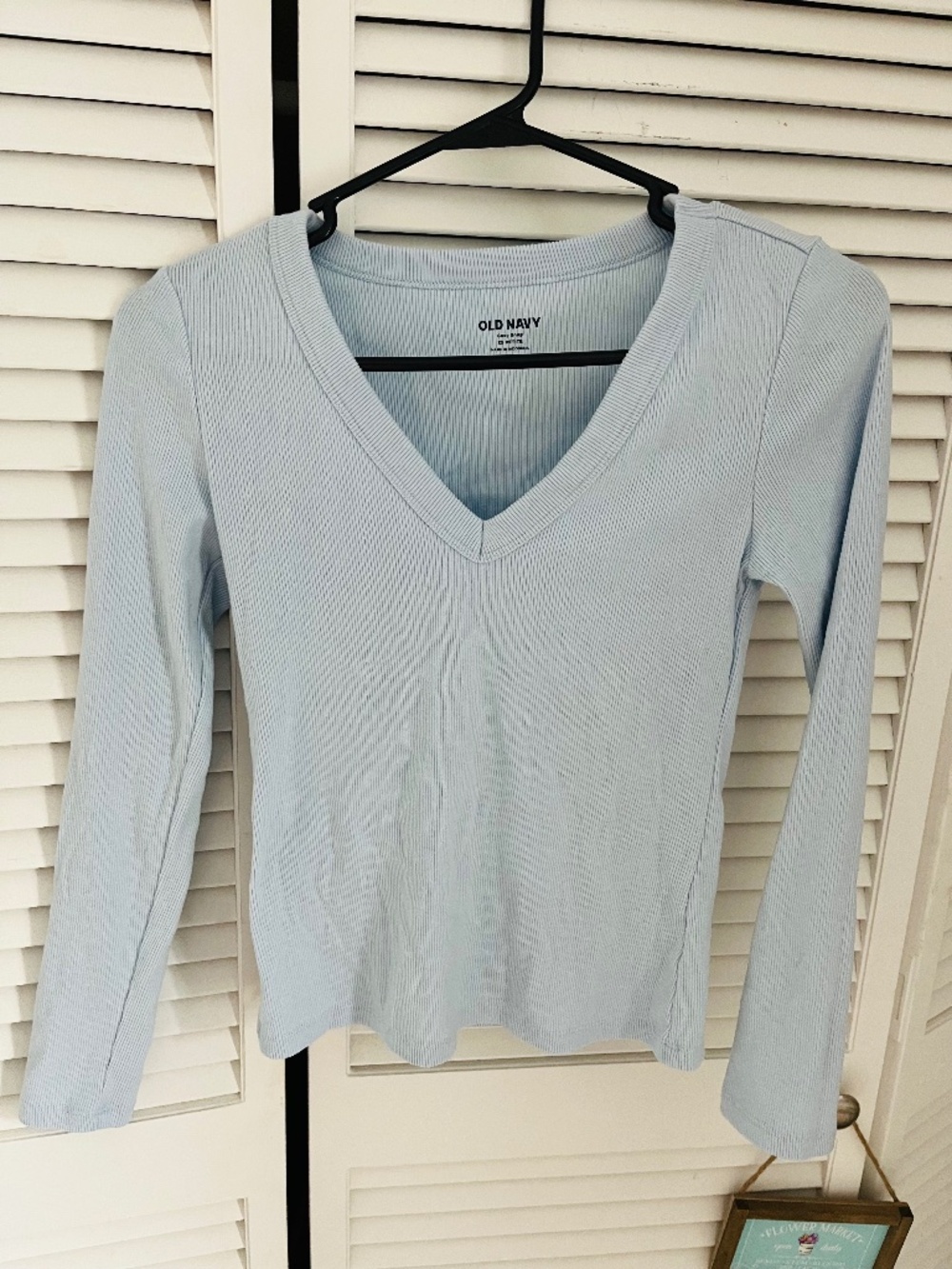 Old Navy Cozy Snug Long Sleeve ! XS Petite ! Pale Blue
